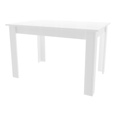 Stół kuchenny 120x80 Biały + 4 krzesła Skandynawskie Milano Szare